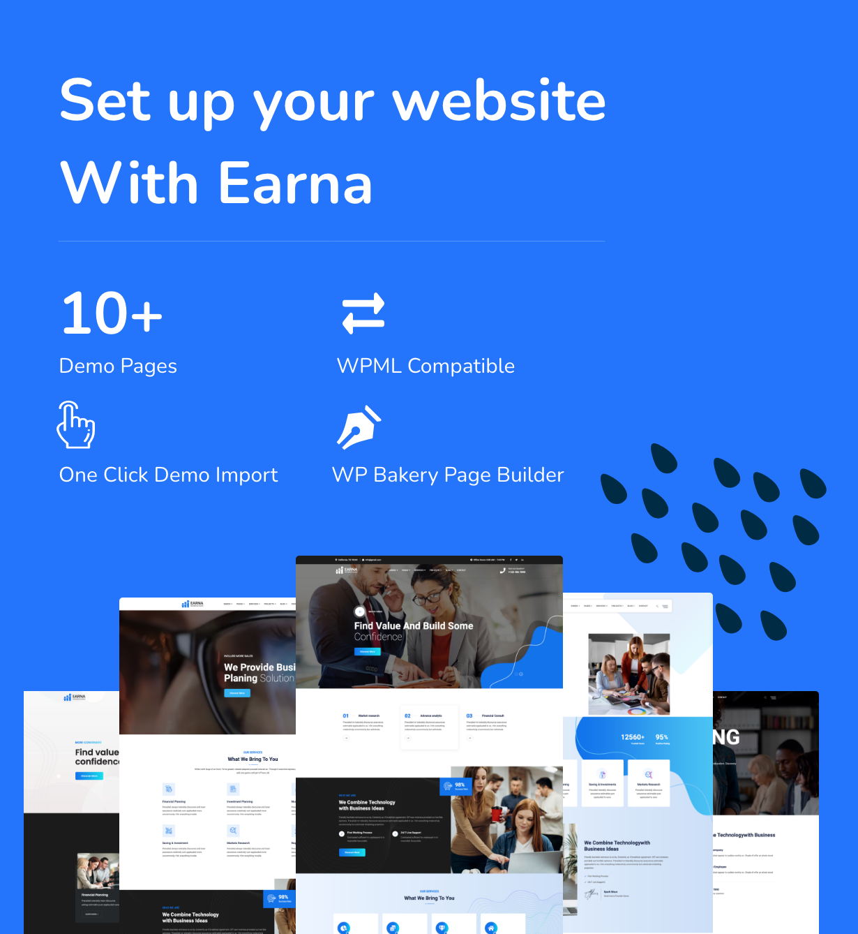 Earna - Konsultasi Bisnis WordPress Tema 7